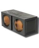 Q Bomb Series 15 Inch Ported Car Subwoofer Sub Box Enclosure with Dual Vented Chamber Design and Black Bed Liner Spray Finish, Black