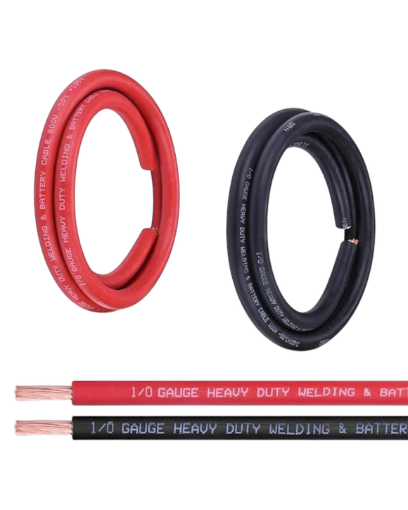 Cable de batería de calibre 1/0 alta temperature ( 1ft)