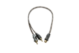 Supra Audio Pro RCA Y-adapter (2 RCA Plugs To 1 RCA Jack) 2M-1F